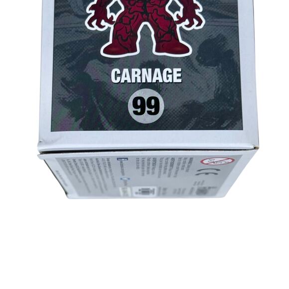Funko Pop Unopened Carnage 99 Marvel Universe Supervillain Spiderman Venom - Picture 9 of 9